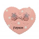 Flower Stud Earrings Cream Acrylic Clear Rhinestone Fashion Jewelry Gift