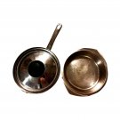 Chefmate Cook ware Set Of 2 Skillet Saute Fry Pan Sauce Pan Stainless Steel