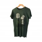 Junk Food T-shirt Short Sleeve Dark Green Snoopy Unisex Men Women M