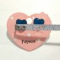 Heart Stud Earrings Royal Blue Acrylic Dainty Fashion Jewelry Gift Women Men