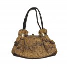 GO Brown Cream Women's Shoulder Purse Handbag Bag
