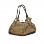 GO Brown Cream Women's Shoulder Purse Handbag Bag