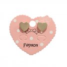 14K Yellow Gold Plated Heart Stud Earrings Dainty Fashion Jewelry Gift
