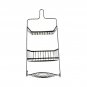 Wall Hanging Shower Organizer Shower Caddy Basket with Hooks Over Shower Head