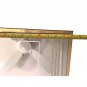 Vintage 80s Mirror Set Of 2 Etched Floral Gold Frame 28"x10"
