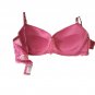 Dark pink lace women's Push up Bra lingerie Size 36C