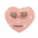 14 K Yellow Gold Plated Fashion Heart Stud Earrings Dainty Fashion Jewelry Gift