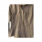 Loft Women`s Shirt Long Sleeve Gray Polka dot Button Up Sz XL