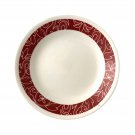 Corelle Vitrelle Serving Plate Soup Deep Dish White Red Rim