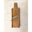 Antique Primitive Wooden Vegetable Slicer with Metal Blade Antique Primitive Wooden Vegetable Slicer with Metal Blade