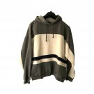 Town Craft Men`s Sweater Hoodie Long Sleeve L Grey Beige