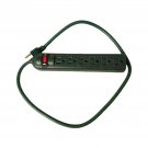 6 Outlet Power Strip Surge Protector Dark Green Works T755 6 Outlet Power Strip Surge Protector Dark Green Works T755