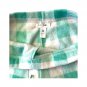 Just Be Women`s Pajama Pants Bottoms Sz S Plaid White Geen