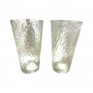 Vintage Pair Set Of 2 Glasses Water Cups Clear
