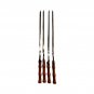 4 PCs Meat Skewers For Grill Metal Sticks Kebob Barbecue Tool