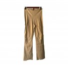 Press Women`s Pants Elegant Light Brown Tan Cream Sz S