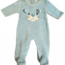 Pitter Patter Baby Blue Boy Outfit Sleeper One Piece Footie Pajamas 6/9 Months