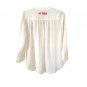 Vince Camuto long sleeve v neck white women's blouse S