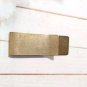 Vintage Money Tie Clip Bill 1/20 12K Yellow Gold Filled Art Deco