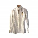 Vintage Women`s Shirt White Long Sleeve Button-Up M Vintage Women`s Shirt White Long Sleeve Button-Up M