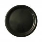 Carlisle Kingline Set  Of 4 9" Flat Serving Plates Black Melamine Round