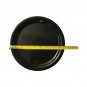 Carlisle Kingline Set  Of 4 9" Flat Serving Plates Black Melamine Round