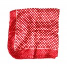 Women`s Small Square Scarf Bandana Red White Polka Dot Headwear Neck Scarf Women`s Small Square Scarf Bandana Red White Polka Dot Headwear Neck Scarf
