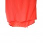 Iris High neck ribbed top long sleeve blouse orange L