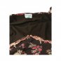 Oasis Women`s Tank Top T-shirt Sleeveless Backless Brown Floral Size S