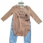 RabbitBear Outfit Bodysuit Organic Cotton Baby Boy Infant 6-9m Set Long Sleeve