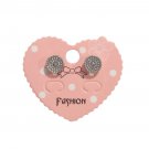Round Button Silver Plated Stud Earrings Women Girls Fashion Jewelry Gift Round Button Silver Plated Stud Earrings Women Girls Fashion Jewelry Gift