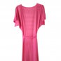 Pink lace trim maxi nightgown L