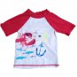 Cat & Jack 18M white red crab sea short sleeve infant toddler swimming t-shirt