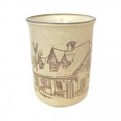 Vintage Collection Manoir Coree Coffee Tea Mug House Scene Handcrafted Chiped
