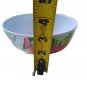 White Melamine Mixing Cereal Bowl Round White Tropical Bird Flamingo