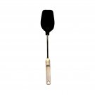 Vintage Heat-Resistant Flexible Silicone Spatula Black Rubber White Handle Vintage Heat-Resistant Flexible Silicone Spatula Black Rubber White Handle