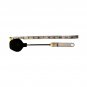 Vintage Heat-Resistant Flexible Silicone Spatula Black Rubber White Handle