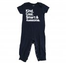 Carter's 12 M black infant baby boy short sleeve bodysuit