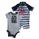 Wippette Okie Dokie 2 PCs lot Baby boy bodysuit one-piece swim wear 9 M Wippette Okie Dokie 2 PCs lot Baby boy bodysuit one-piece swim wear 9 M