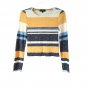 Almost Famous yellow long sleeve short crew neck sweatshirt S