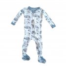 Burt's Bees Baby boy infant sleep and play pajamas gray 6-9 m