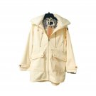 NWT Jessica Simpson Women`s Winter Jacket Zipped Coat Hooded Faux Fur Beige L NWT Jessica Simpson Women`s Winter Jacket Zipped Coat Hooded Faux Fur Beige L