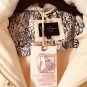 NWT Jessica Simpson Women`s Winter Jacket Zipped Coat Hooded Faux Fur Beige L