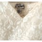 J for Justify white lace floral summer maxi dress L