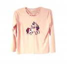 Poof girl light pink unicorn girls Top long sleeve blouse M Poof girl light pink unicorn girls Top long sleeve blouse M