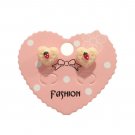 Strawberry Yellow Acrylic Heart Stud Earrings Dainty Fashion Jewelry Gift Women