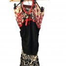 Boomode Women`s Floral Dress Black White Red Mini Bodycon S Boomode Women`s Floral Dress Black White Red Mini Bodycon S