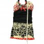 Boomode Women`s Floral Dress Black White Red Mini  Bodycon S