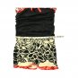 Boomode Women`s Floral Dress Black White Red Mini  Bodycon S