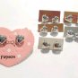 Heart Dainty Stud Earrings Silver Plated Women Men Fashion Jewelry Gift